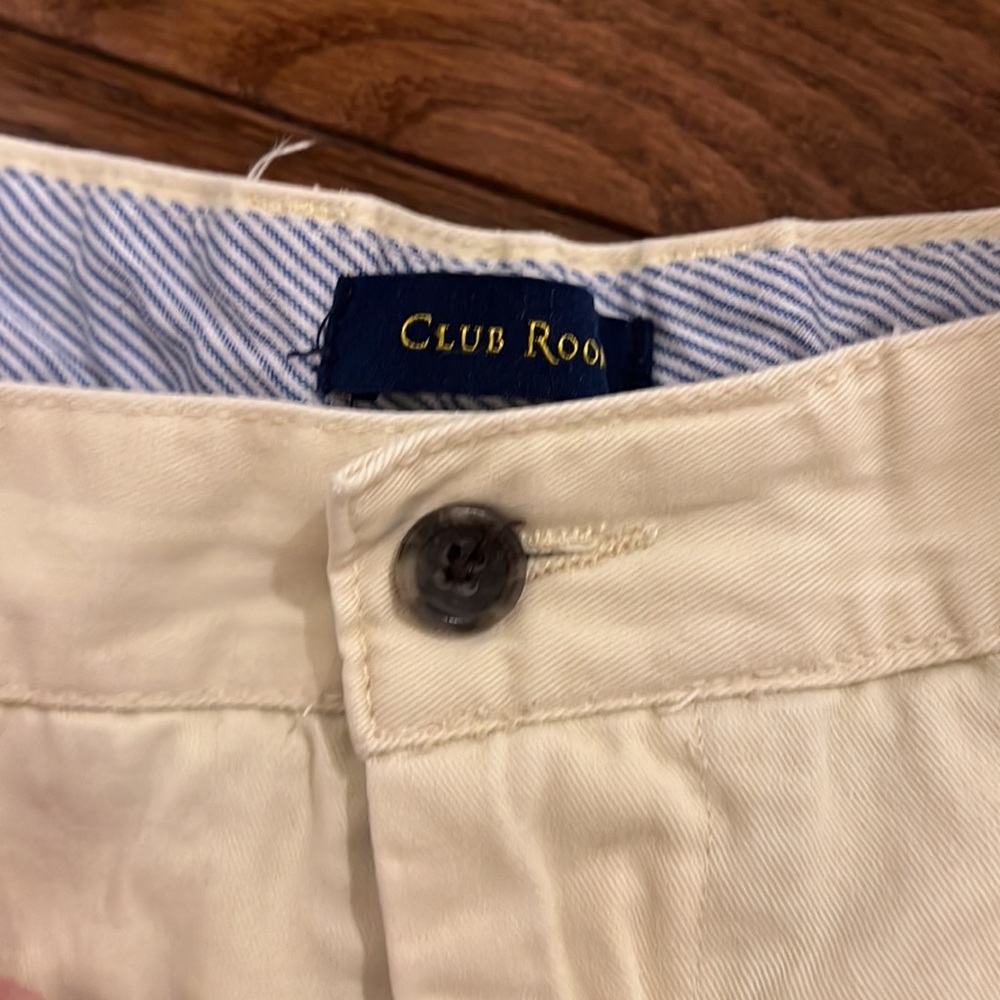 Club Room Yellow Khaki Shorts - Picture 2 of 5
